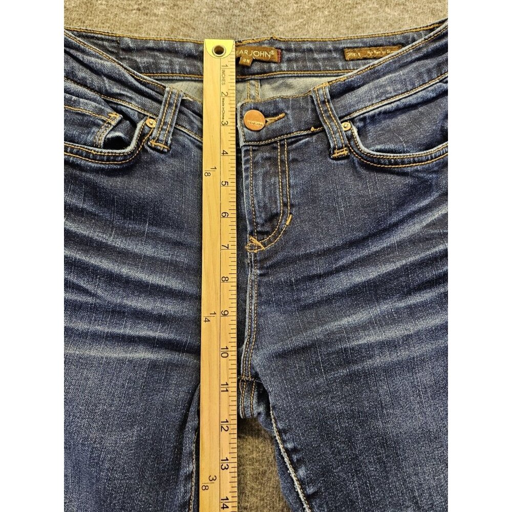 Dear John Gisele High Waisted Skinny Jeans Women's Size 25 Dark Wash Denim - Picture 10 of 11